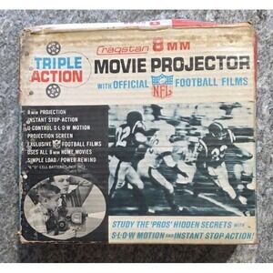 Vintage 3918-1‎ CRAGSTAN 8mm Triple Action MOVIE PROJECTOR Battery